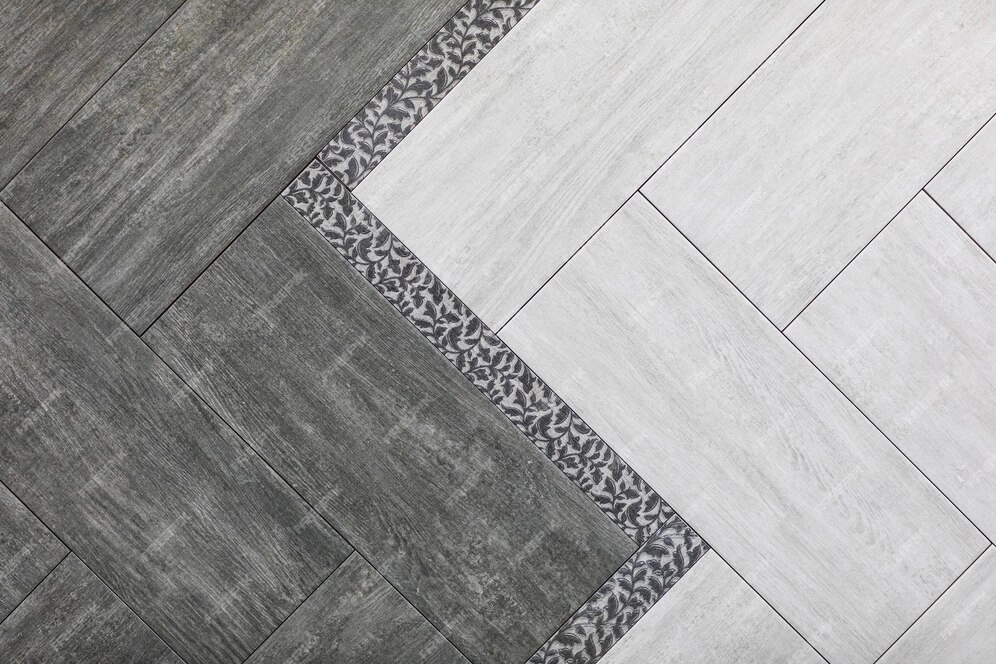 dark grey and light grey tiles -tile flooring