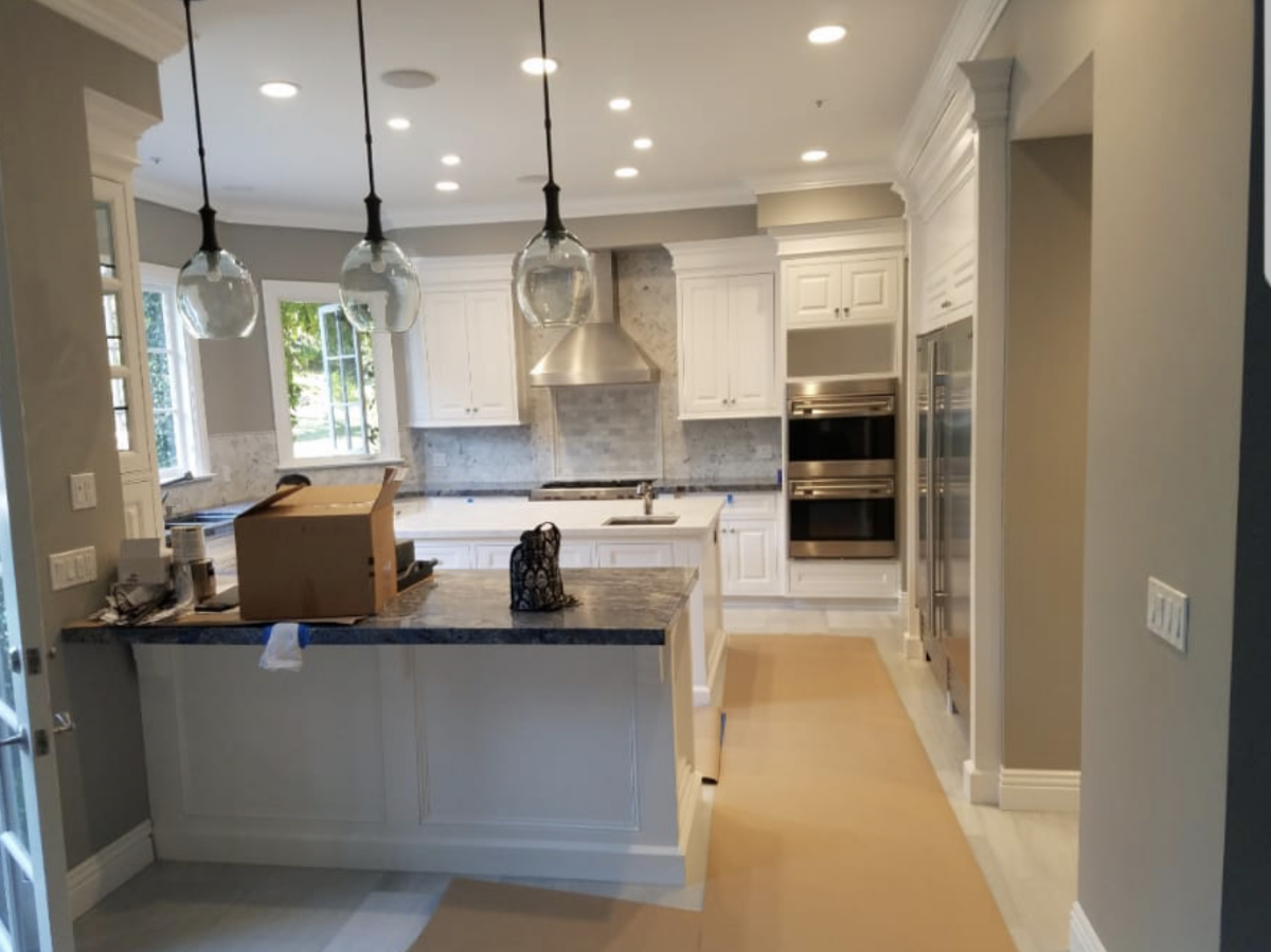 trim carpentry — at work